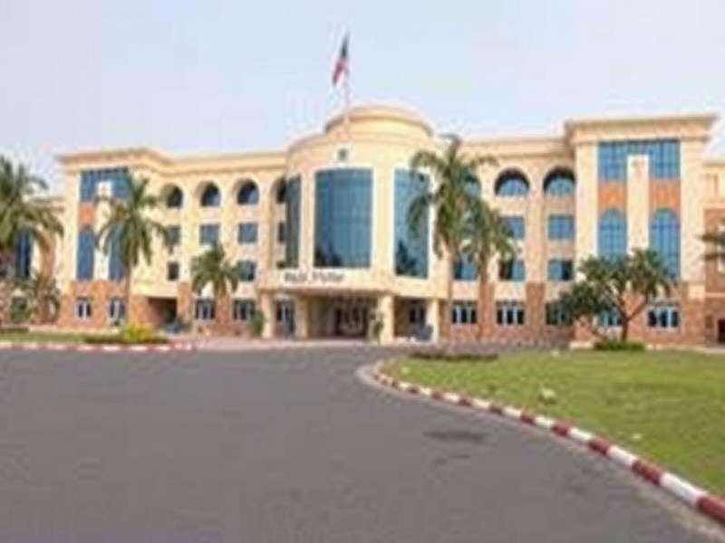 Doctor discussing with patient in a modern clinic